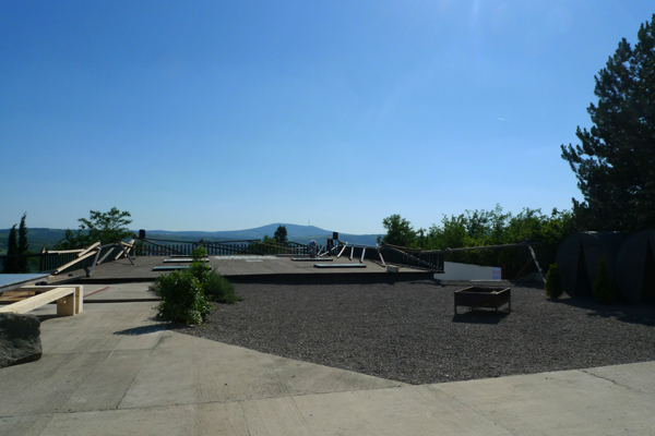 ITS-Z1: view of the terrace in front of the building